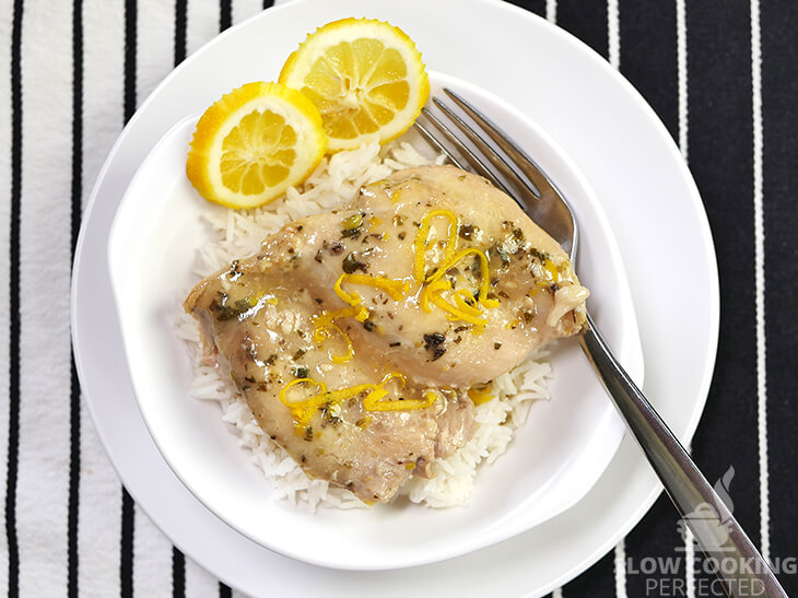 Slow-Cooked Lemon Chicken Thighs