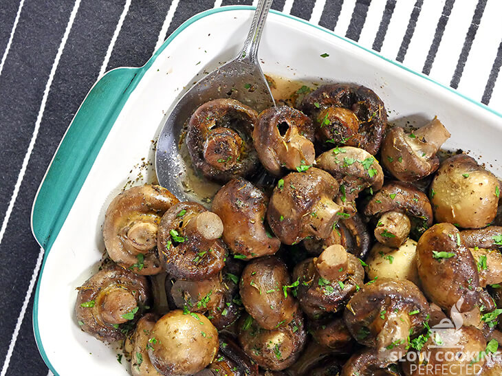 Slow Cooker Mushrooms