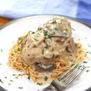 Slow Cooker Chicken and Mushrooms