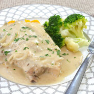 Slow Cooker Smothered Pork Chops