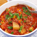 Featured image for Slow Cooker Hamburger Soup