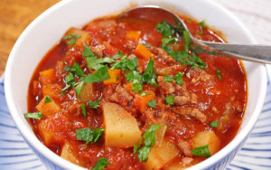 Featured image for Slow Cooker Hamburger Soup