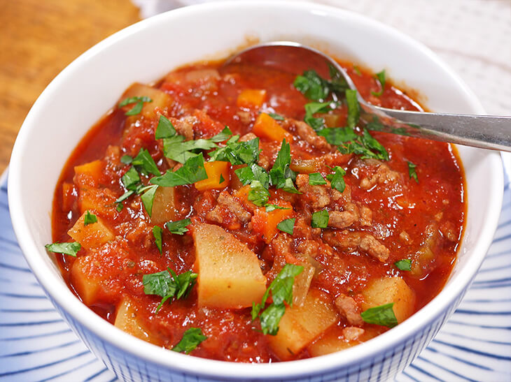 Slow Cooker Hamburger Soup