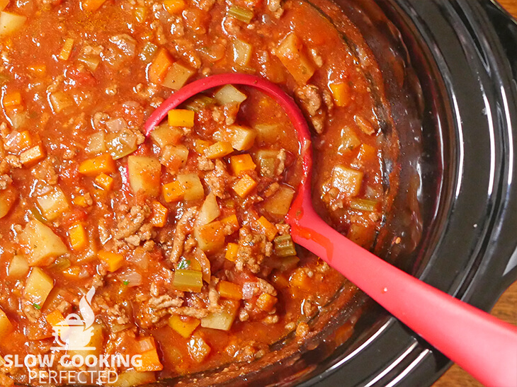 Hamburger Soup in the Slow Cooker