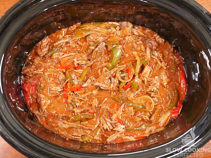 Slow Cooker Steak Fajita Mixture