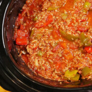 Stuffed Pepper Soup in the Slow Cooker