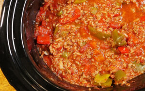 Featured image for Slow Cooker Stuffed Pepper Soup